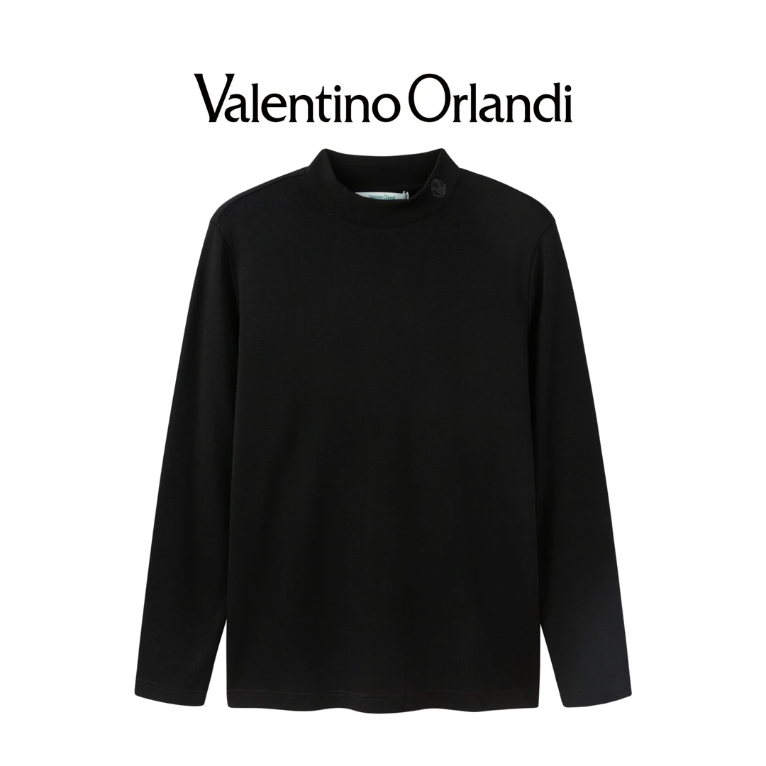 华伦天奴.奥兰迪秋冬半高领圆领长袖T恤打底衫1VT152617