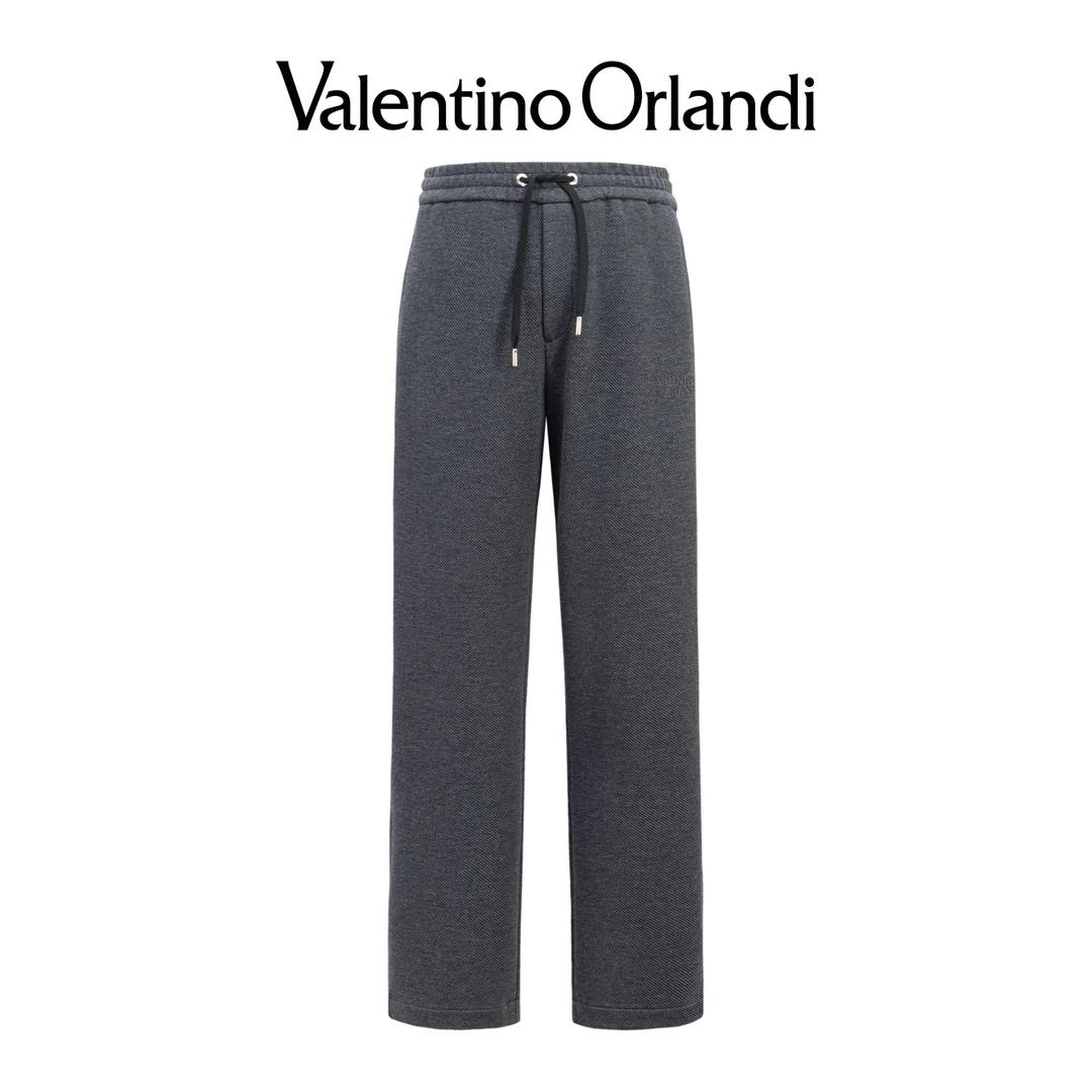 华伦天奴.奥兰迪秋冬季大直筒针织常规宽松时尚运动裤1VK35206