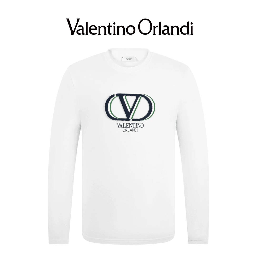 华伦天奴.奥兰迪新款男士秋冬圆领刺绣时尚休闲卫衣T恤1VT259448