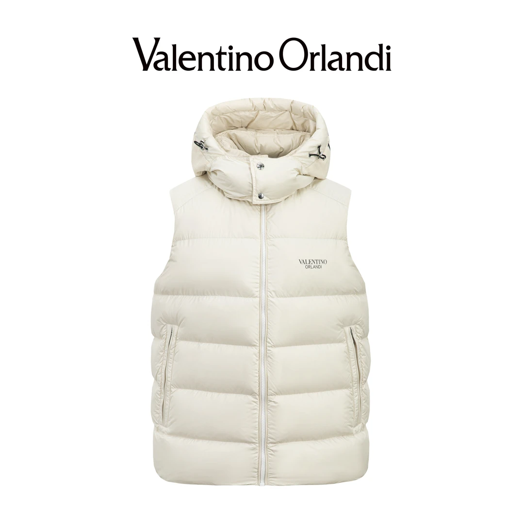 华伦天奴.奥兰迪男士秋冬休闲时尚连帽羽绒鸭绒马甲1VR279022