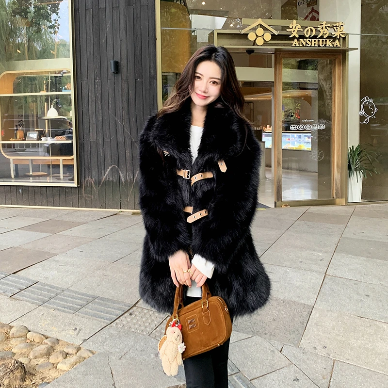 2024冬季新款防寒毛毛外套女气质轻奢时尚百搭宽松女款上衣