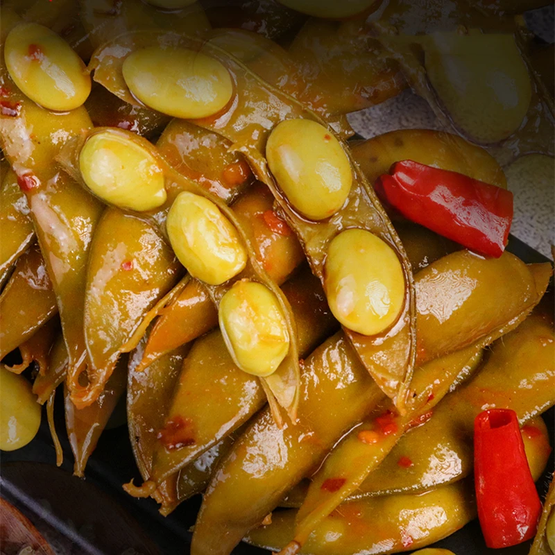 【燃鸭】香辣味卤毛豆 卤花生 湖南下酒菜 卤零食 真空包装 118g/包
