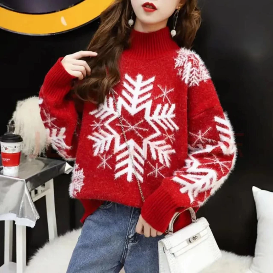 1081-1100付款 冰点价格网红爆款上衣洋气毛衣宽松百搭情侣装