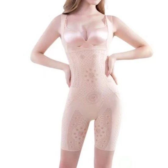 0010负离子后脱式托胸平腿连体衣塑型美体衣