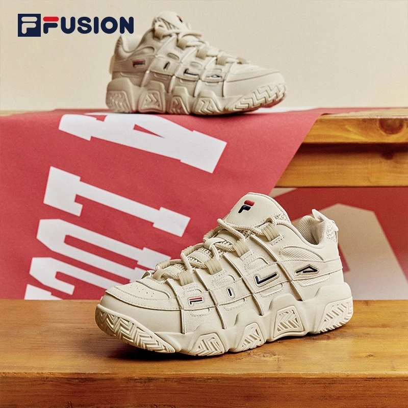 FILA FUSION斐乐男女情侣面包运动鞋篮球鞋老爹鞋T12W313201F