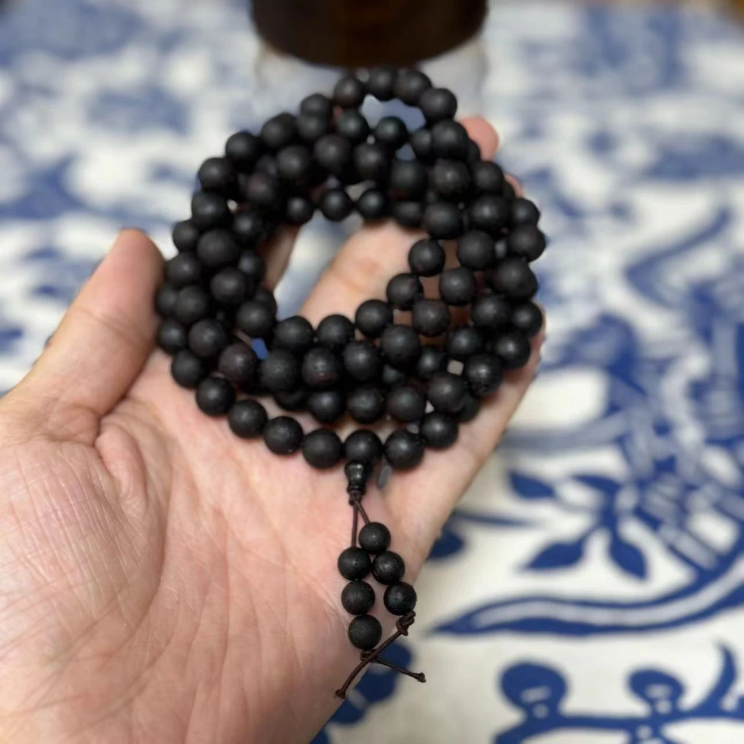 非金属木质项链  纯木手工制作108颗珠项链珠子珍藏