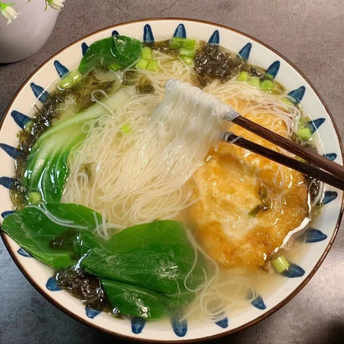 蓝云天龙须面超细纯手工空心挂面月子产妇面条无添加面条细面