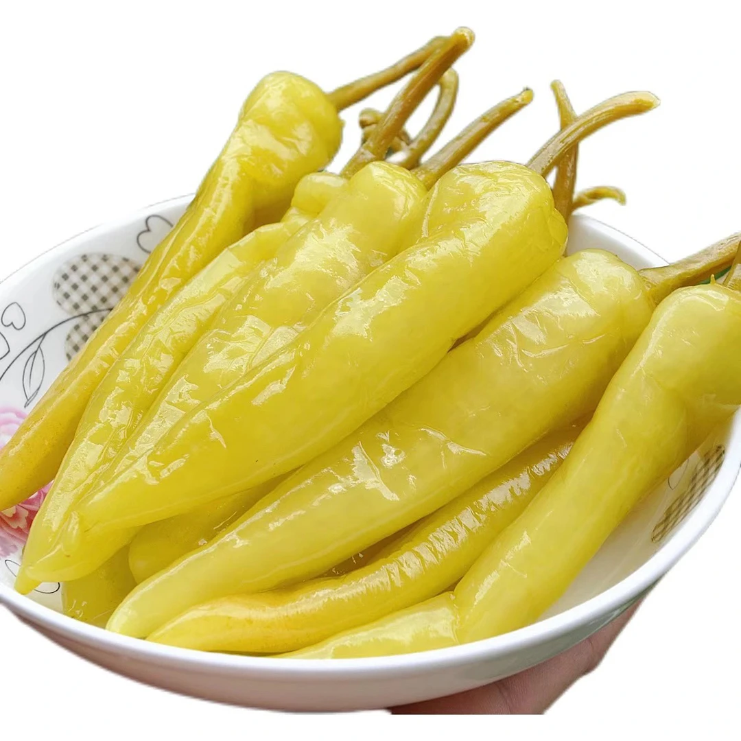 酸泡椒广西横州柠檬鸭鱼生配料配菜酸脆爽口传统腌制酸辣椒长条