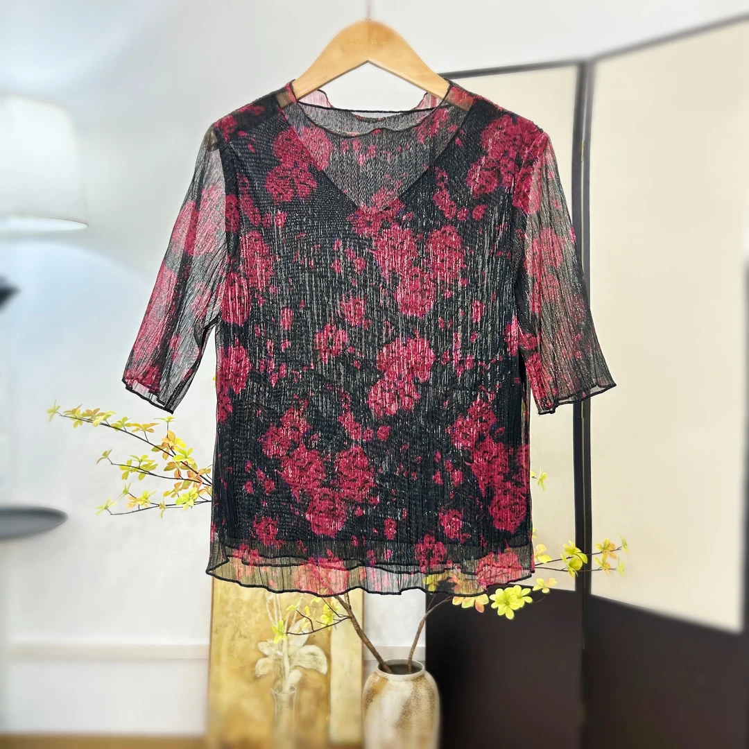 【萨拉迪恩】舒适宽松气质休闲女士上衣夏季时尚