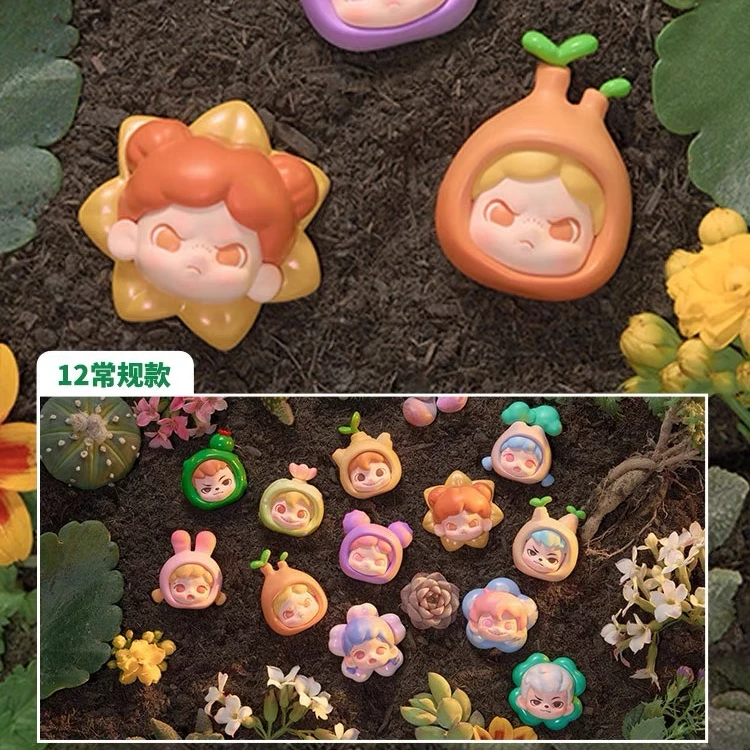 【拆盒】正版TNT植物研究所mi粒系列潮玩手办盲盒盲袋萌粒挂饰装饰