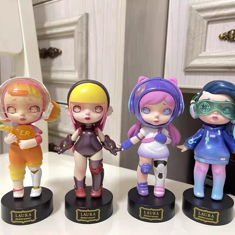 【拆盒】正版玩具城市LAURA赛博朋克一代太空舱系列潮玩盲盒手办