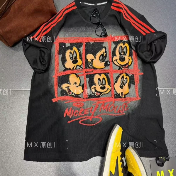 二龙欧货【三条杠米奇T恤设计师潮牌】20366