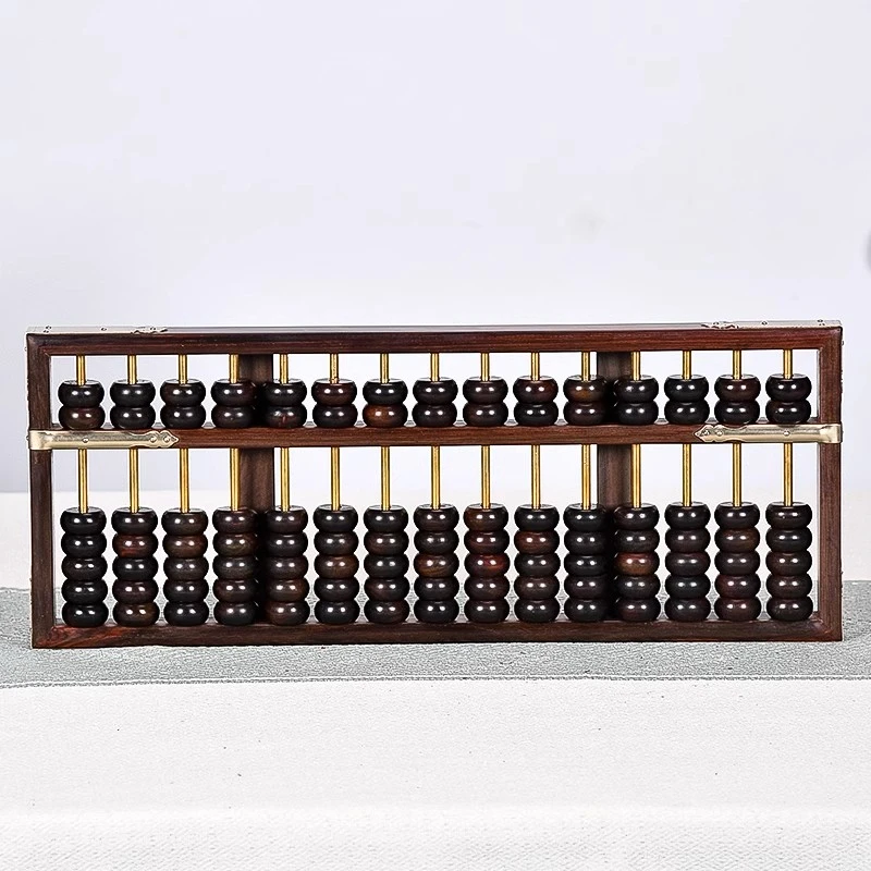 老式算盘红木老挝大红酸枝木算盘中式摆件开业送礼