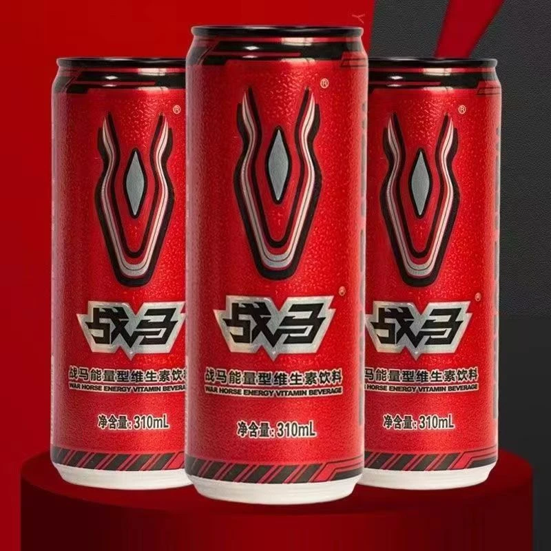 310ml*24罐装听装战马能量型维生素牛磺酸功能运动饮料一整箱功能