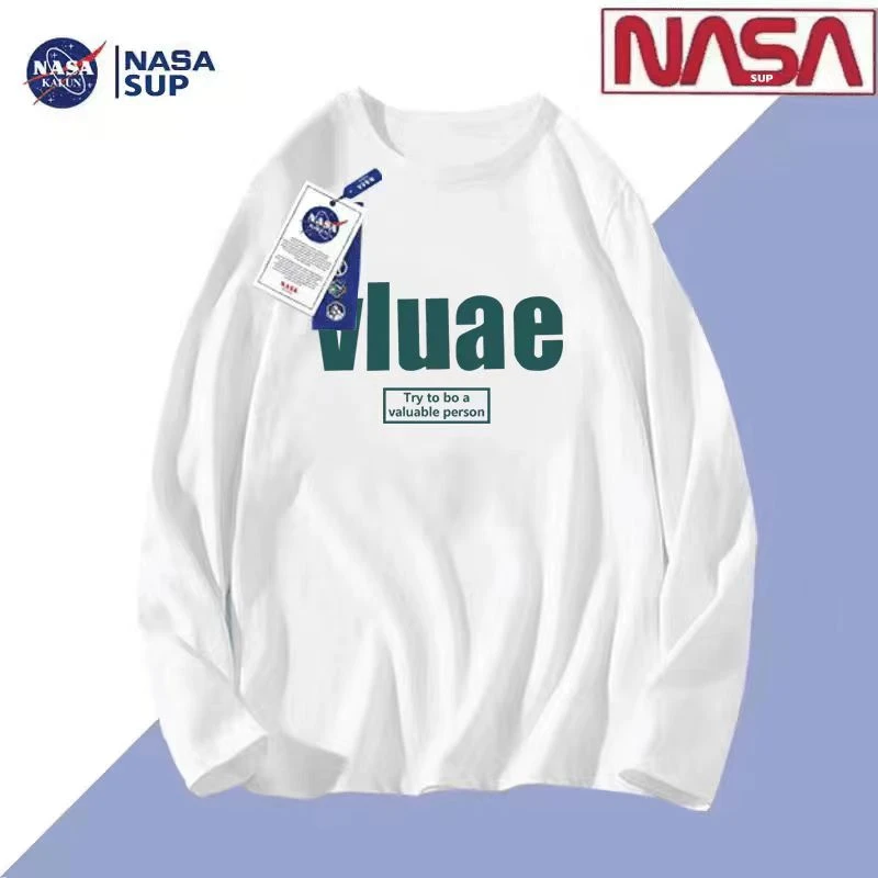 春秋新款华棉圆领宽松卫衣时尚潮流百搭