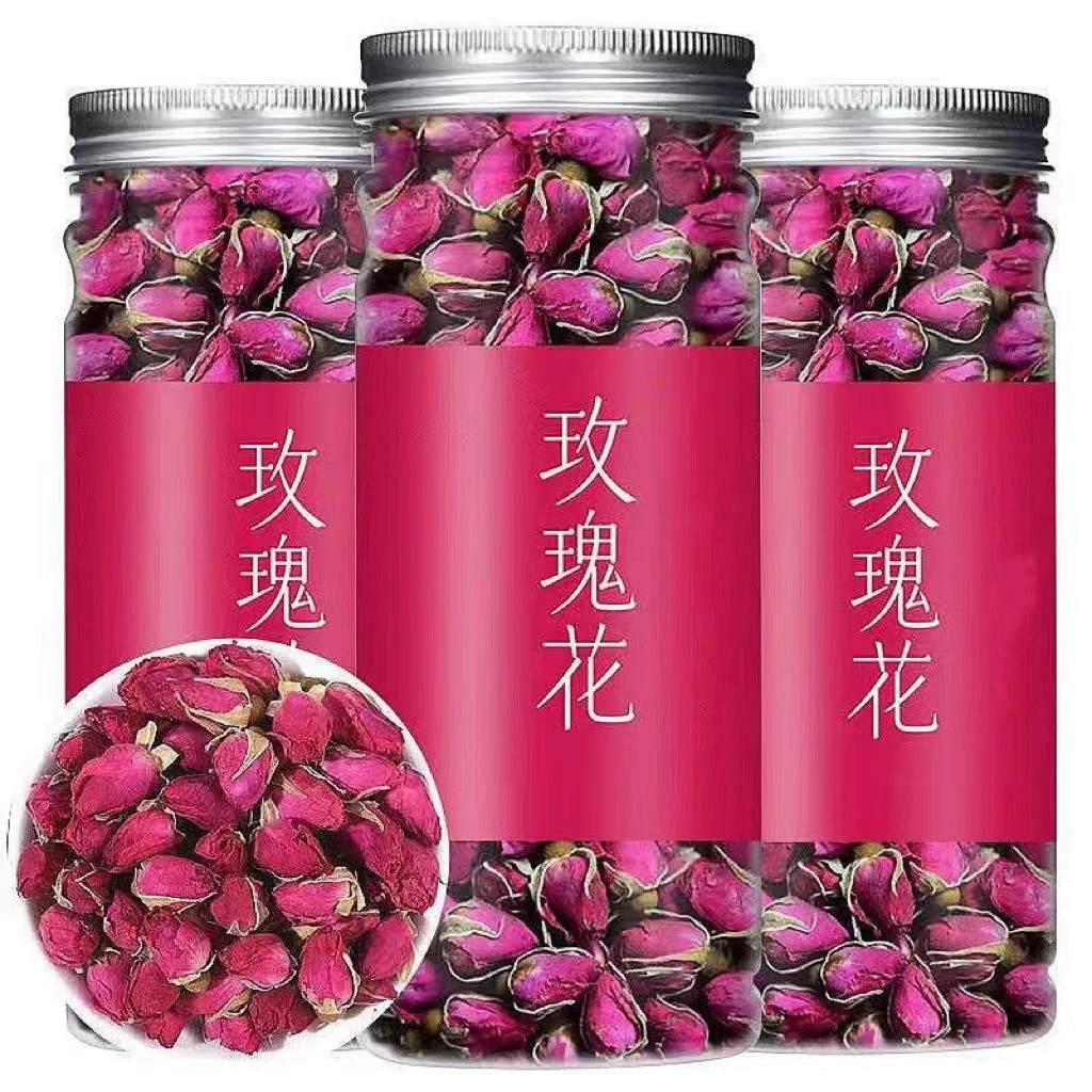 玫瑰花茶新鲜干净大朵清香红玫瑰搭配枸杞菊花茶组合冲泡养生茶