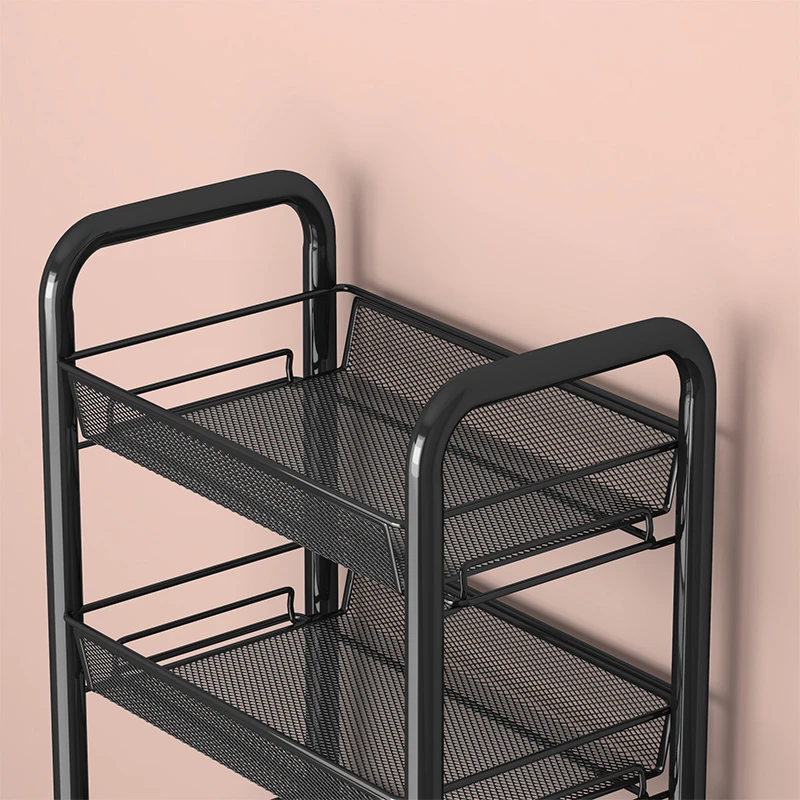 德国进口厨房置物架家用收纳储物架子落地多层用品大全小推车多功