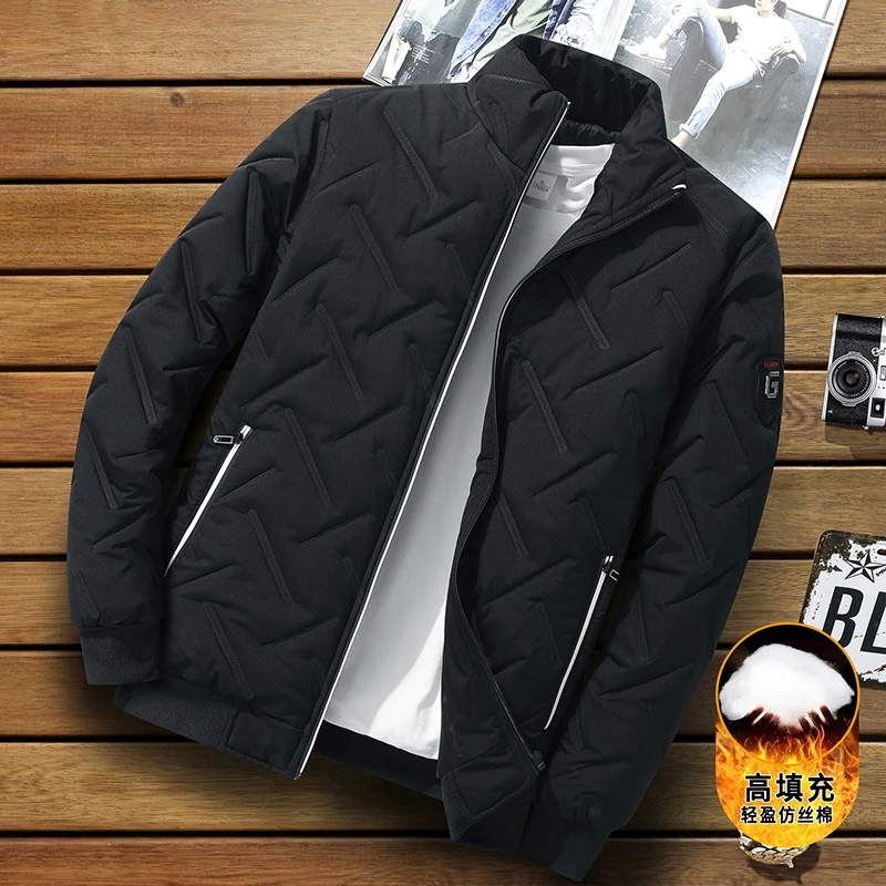 冬季男加厚保暖棉衣大码工装夹克休闲外套潮流百搭立领棒球领棉服