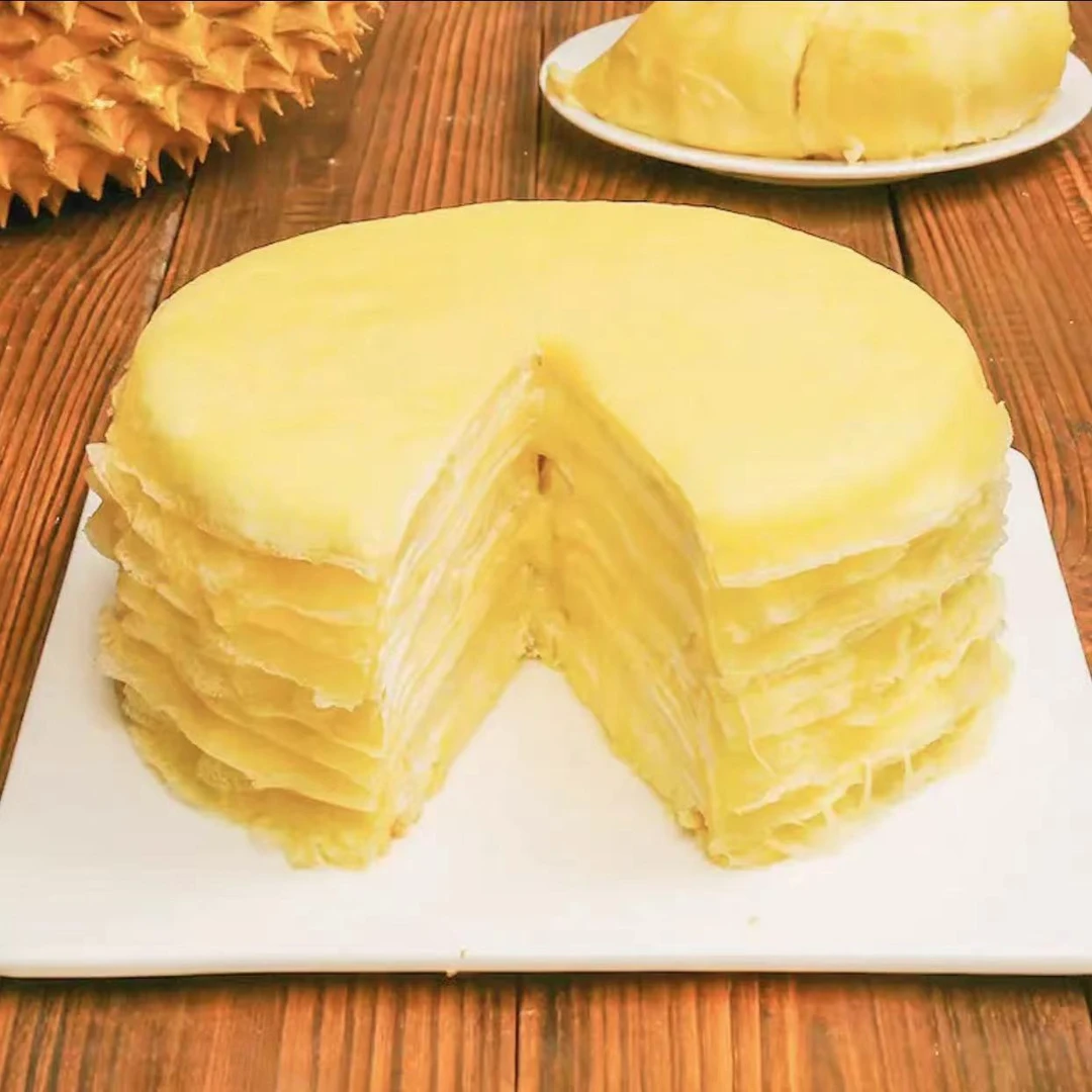 猫山王榴莲千层蛋糕 绵软醇香 400g/盒 到手3盒