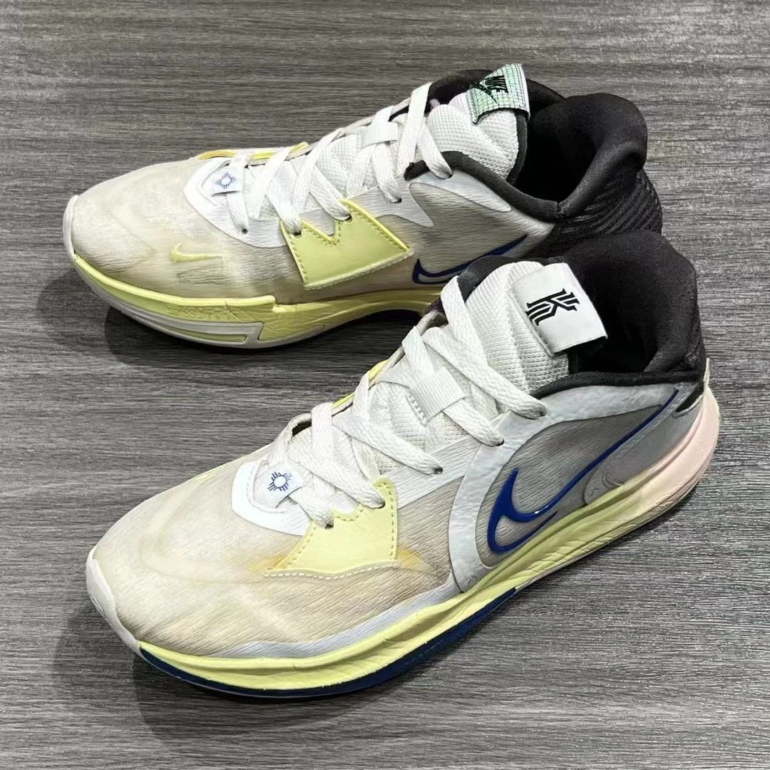42码/NIKE 欧文low五白黄配色 低帮篮球鞋