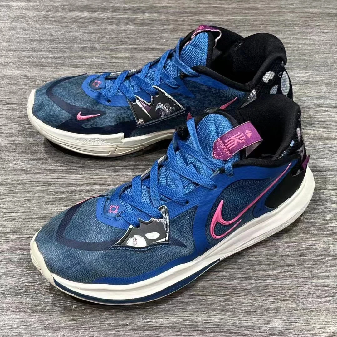 42码/NIKE 欧文五low蓝色 低帮篮球鞋 右脚鞋垫坏了