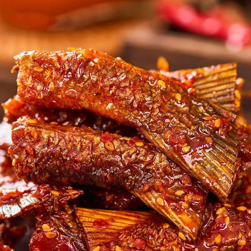 鱼庄主香辣鱼尾麻辣鲜香嚼劲十足劲爆网红休闲宿舍办公提神零食