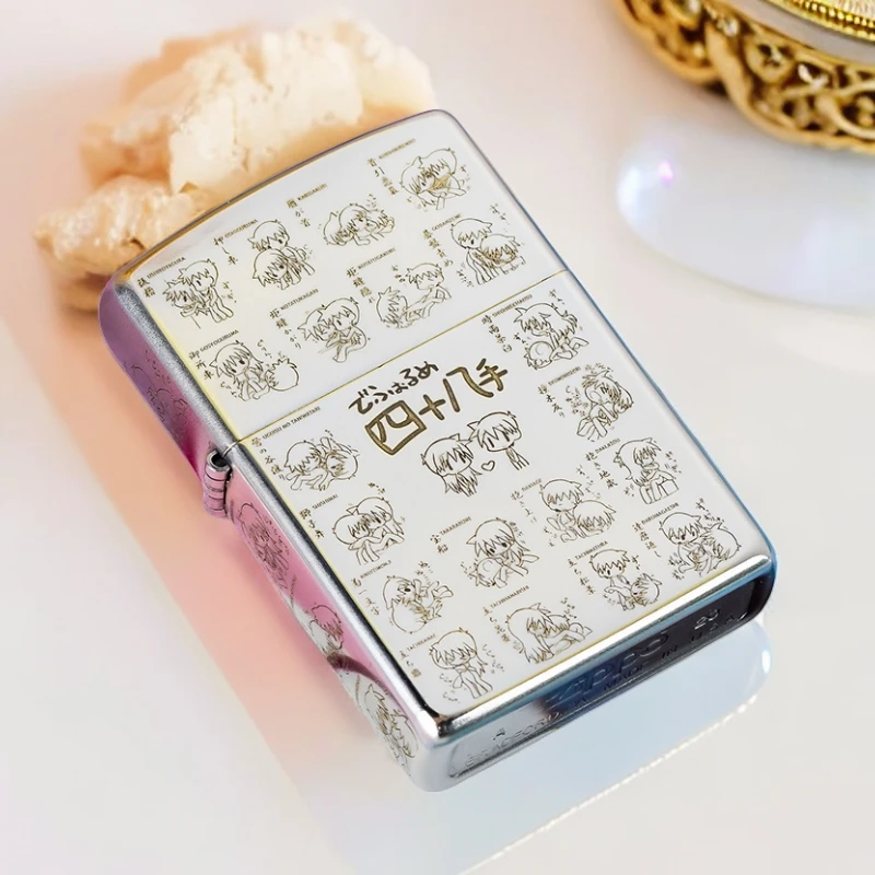 zippo打火机原装正品镀铬五面精雕江湖四十八正版DY9902DK