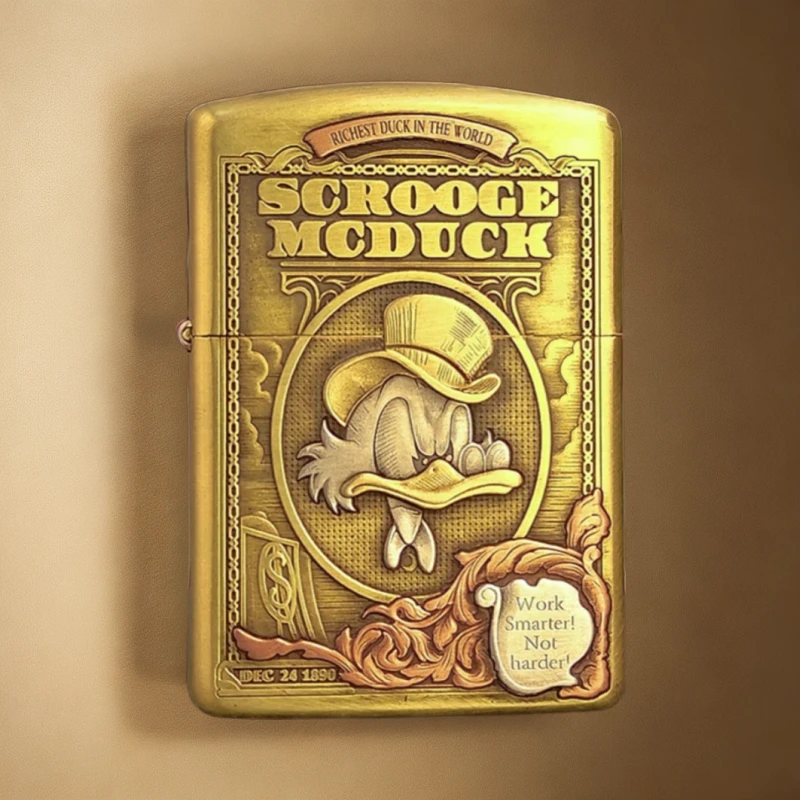 zippo打火机唐老鸭正品个性复古之宝煤油防风打火机收藏DY9912FD