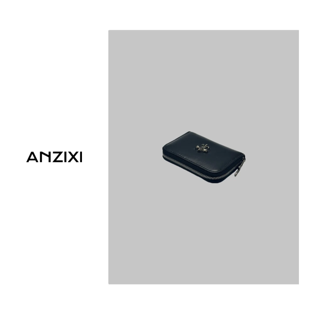 2024新款时尚高级感牛皮卡包多卡位大容量精致简约(056)黑色