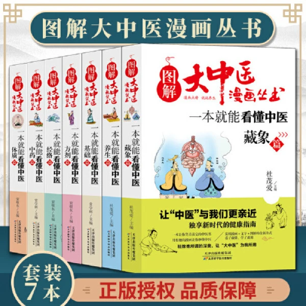 【全7册】图解大中医漫画丛书 一本就能看懂中医基础养生方剂经络