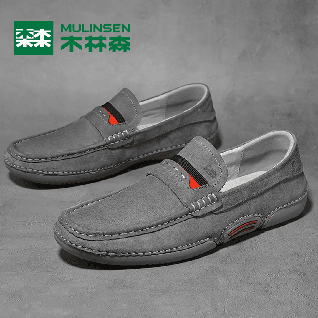 木林森【潮款时尚】24年夏季百搭一脚蹬懒人鞋男士豆豆鞋休闲鞋男鞋