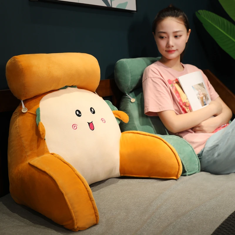 床头软包大靠背沙发靠垫宿舍学生枕头床上看书床靠护腰垫靠枕抱枕