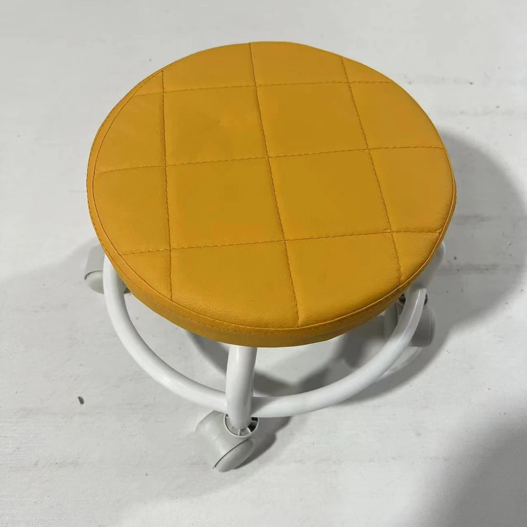 【随机】塑料家用矮凳小凳子滑轮凳万向轮旋转凳静音换鞋凳美缝凳