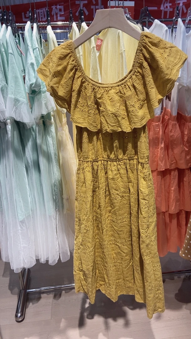 柜柜正品复古法式纯棉连衣裙038