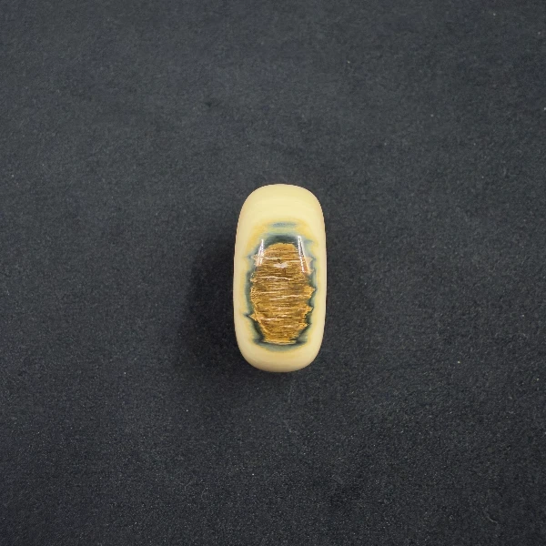 S8007天然猛犸牙平安扣 支持鉴定 假一罚四