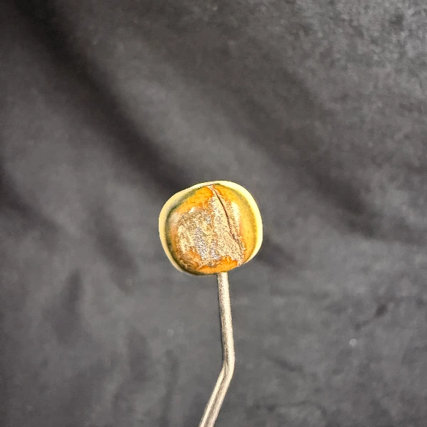 P7329天然猛犸牙蓝眼桶珠配饰 支持鉴定 假一罚四