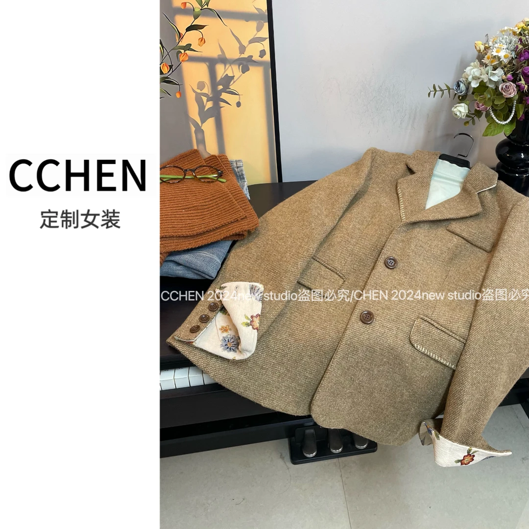 【CCHEN】88251设计新款小个子休闲西服气质显瘦百搭上衣