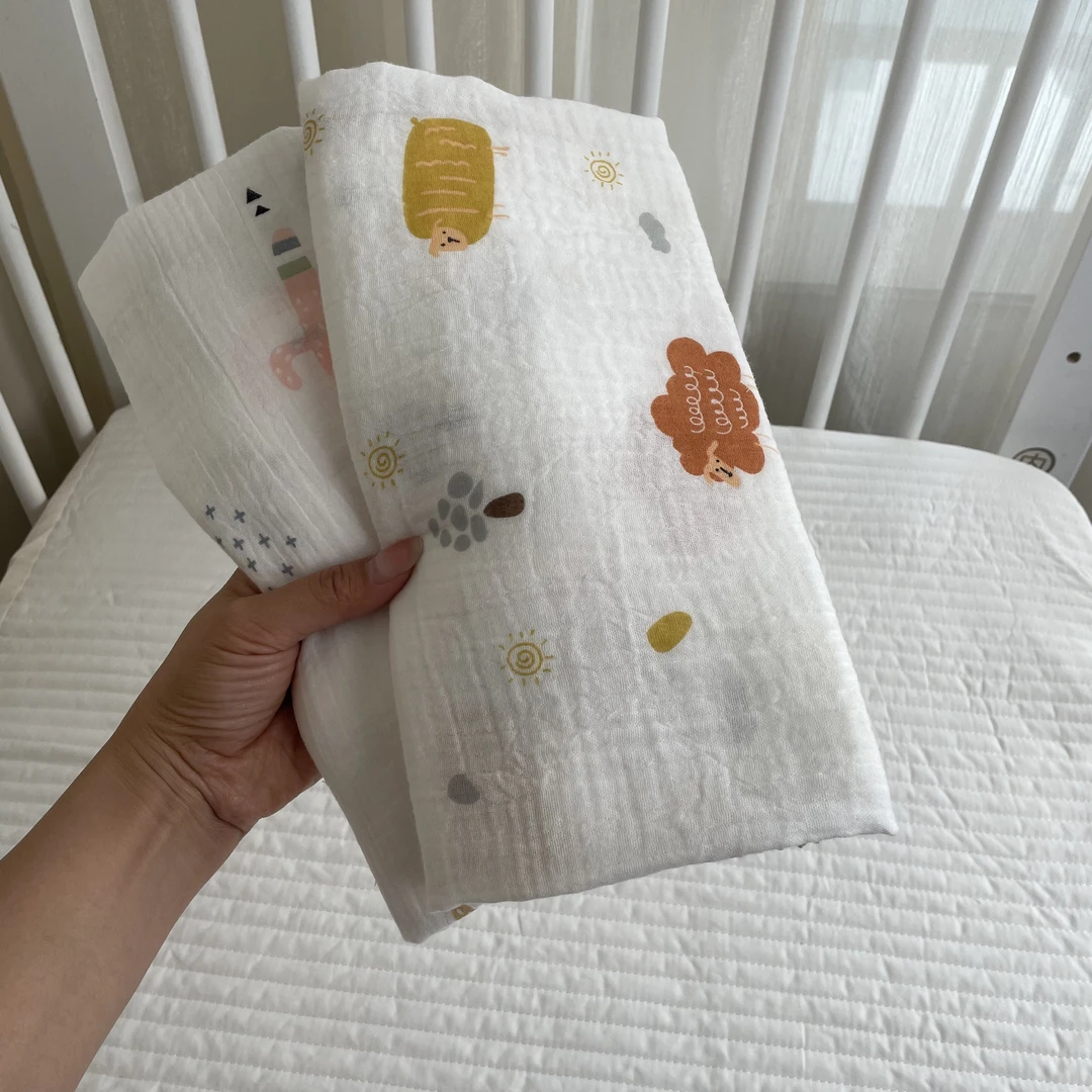 新生儿抱被纯棉四季包单初生婴儿纱布包被宝宝包巾产房用品四季