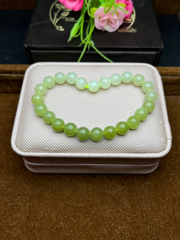 源头玉珠宝店和田玉渐变手串