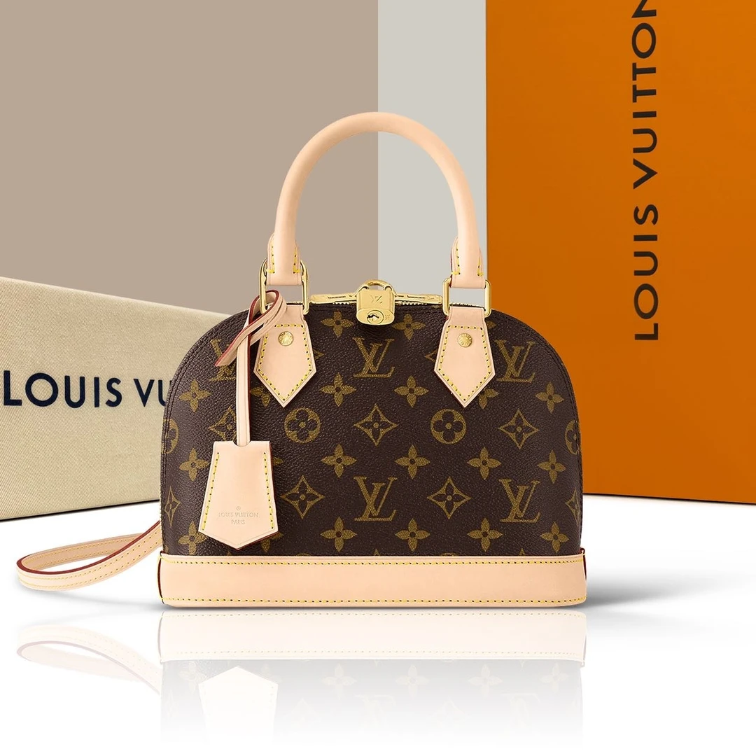 99新 LouisVuitton/路易威登 芯片Almabb贝壳包