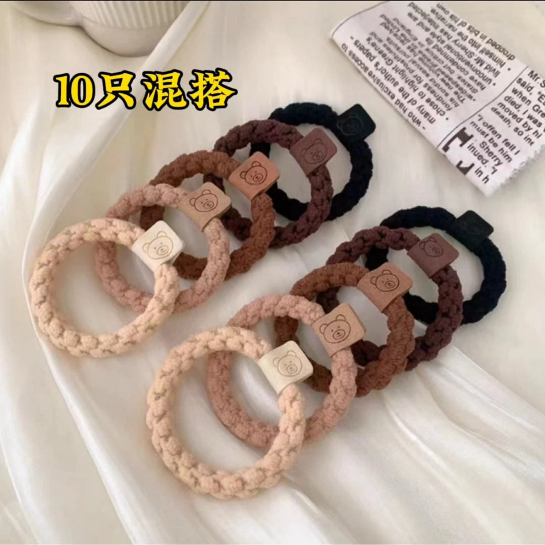 全新未使用  【拍一发十】韩系头绳ins风女发绳发饰加粗高弹发绳