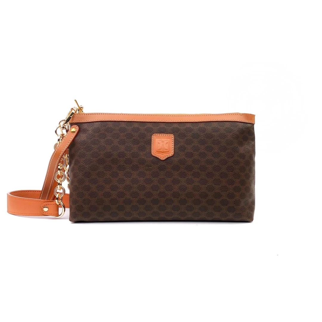 95新 Celine/思琳 牛皮凯旋门手拿包链条包