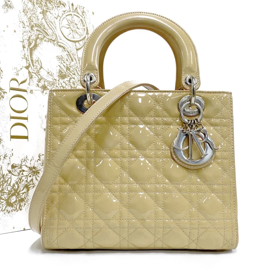 95新 Dior/迪奥 漆皮五格戴妃