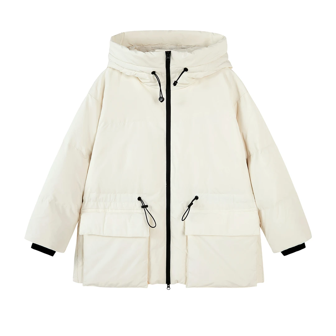 【GaoGao专属】冬季羽绒服女2024年新款白鸭绒宽松加厚3046