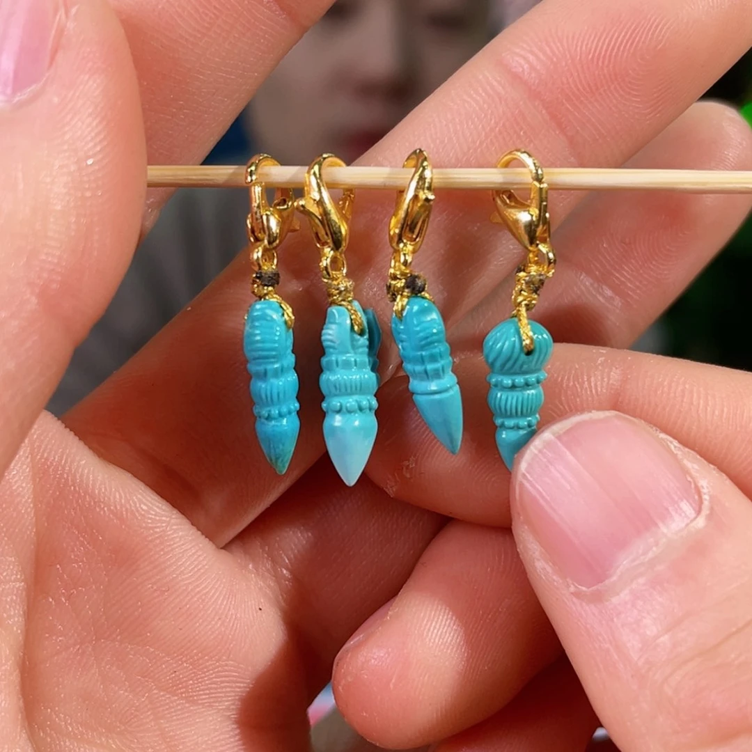 【闪购商品】绿松石珠宝奇石未镶嵌发一件，多样性发货