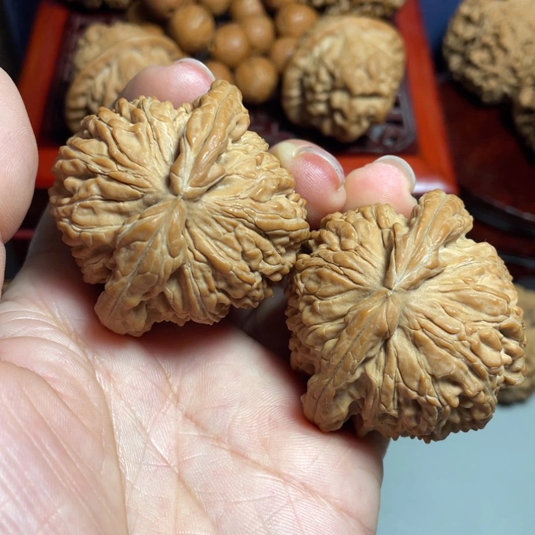 核桃核雕精品白狮子46加