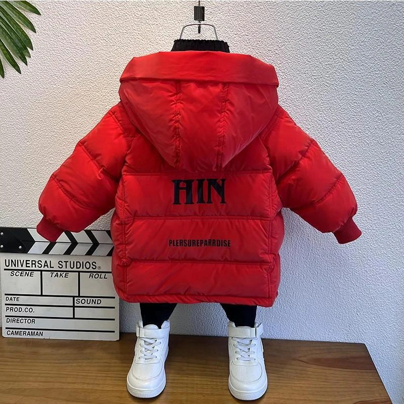 【花若烟】儿童棉服2023新款大童男孩冬装棉袄帅气宝宝冬季加厚洋