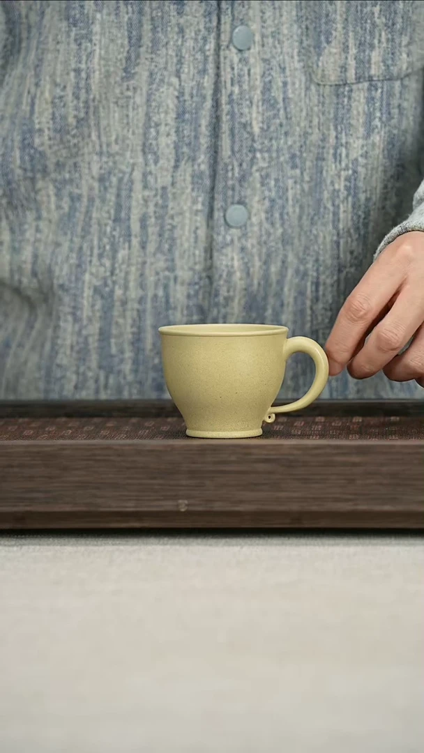 【闪购商品】紫砂茶壶本绿带把杯