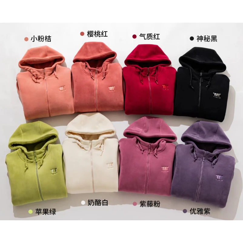 黑金倍暖三层加厚带帽外套情侣款2388