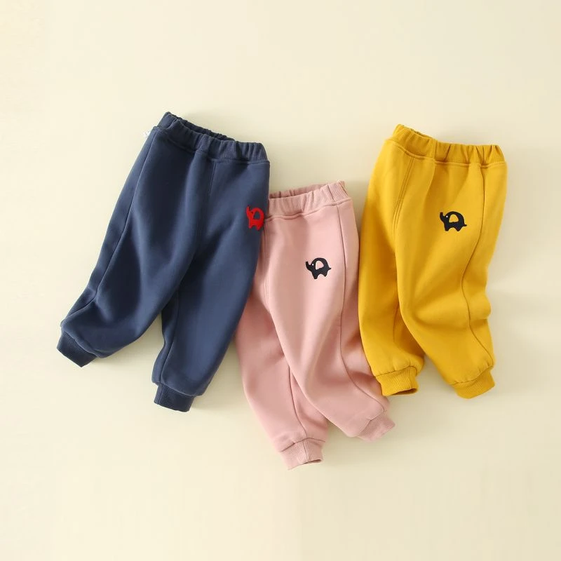 冬季童装保暖裤男童运动裤加绒女童裤儿童绒裤婴儿秋冬外穿裤子